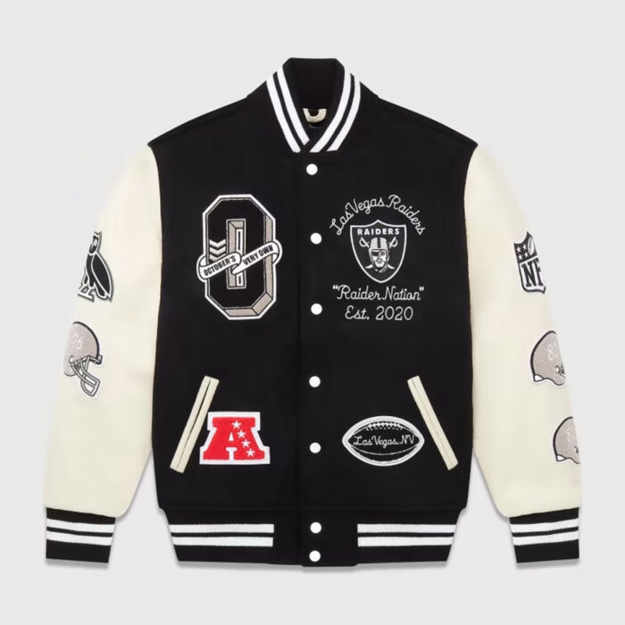 OVO X NFL Las Vegas Raiders Varsity Jacket