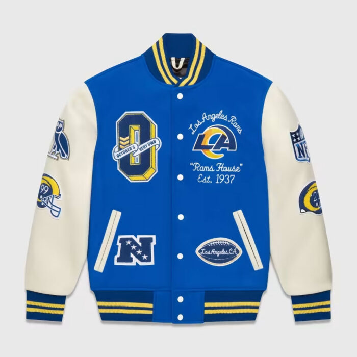 OVO X NFL Los Angeles Rams Varsity Jacket