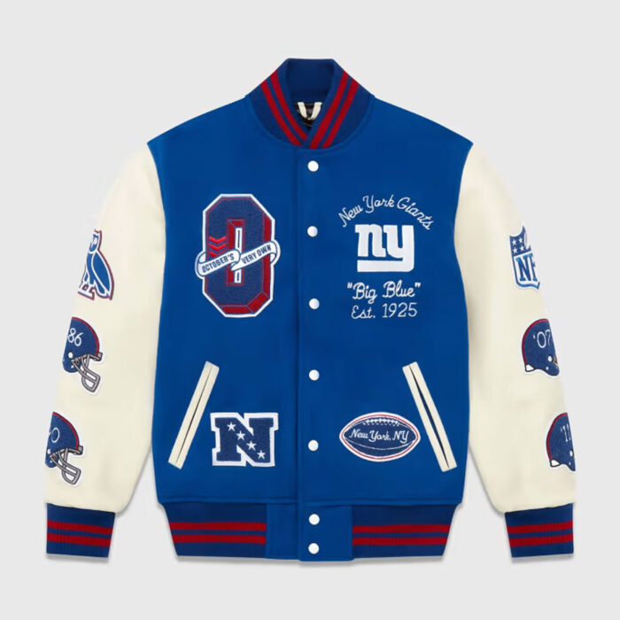 OVO X NFL New York Giants Varsity Jacket
